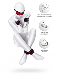 Красно-черный бондажный набор Anonymo - ToyFa - купить с доставкой в Костроме