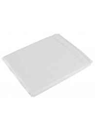Белая виниловая простынь Vinyl Bed Sheet - Orion - купить с доставкой в Костроме