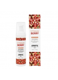 Разогревающее массажное масло  с ароматом клубники Gourmet Strawberry - 50 мл. - Exsens - купить с доставкой в Костроме
