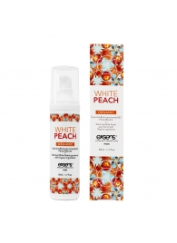 Разогревающее массажное масло Gourmet White Peach Organic с органическими ингредиентами - 50 мл. - Exsens - купить с доставкой в Костроме