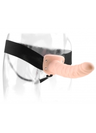 Полый страпон 8  Hollow Strap-On телесного цвета - 19 см. - Pipedream - купить с доставкой в Костроме