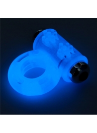 Голубое, светящееся в темноте эрекционное виброкольцо Lumino Play Vibrating Penis Ring - Lovetoy - в Костроме купить с доставкой