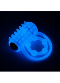 Голубое, светящееся в темноте виброкольцо Lumino Play Vibrating Penis Ring - Lovetoy - в Костроме купить с доставкой
