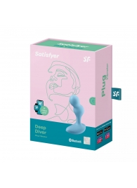 Голубой анальный вибростимулятор Deep Driver - 11,2 см. - Satisfyer - в Костроме купить с доставкой