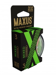 Презервативы в пластиковом кейсе MAXUS AIR Mixed - 3 шт. - Maxus - купить с доставкой в Костроме
