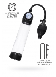 Прозрачная механическая помпа Roald с манометром - Sexus - в Костроме купить с доставкой