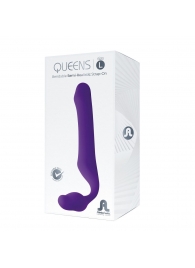 Фиолетовый безремневой страпон Queens L - Adrien Lastic - купить с доставкой в Костроме