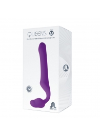 Лиловый безремневой страпон Queens M - Adrien Lastic - купить с доставкой в Костроме