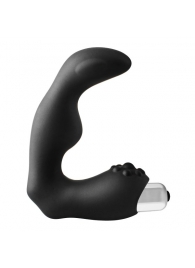 Черный вибромассажер простаты FantASStic Vibrating Prostate Massager - 11,3 см. - Dream Toys - в Костроме купить с доставкой