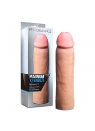 Телесная фаллическая насадка на пенис Magnum Xtender - 23 см. - Blush Novelties - в Костроме купить с доставкой