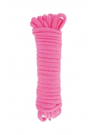 Розовая веревка для связывания Sweet Caress Rope - 10 метров - Sweet Caress - купить с доставкой в Костроме