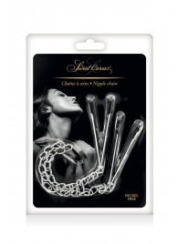 Регулируемые зажимы для сосков Sweet Caress Nipple Chain - Sweet Caress - купить с доставкой в Костроме