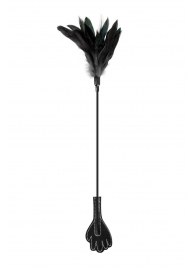Двусторонний стек-щекоталка Sweet Caress Feather Whip - 58 см. - Sweet Caress - купить с доставкой в Костроме