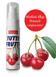 Гель-смазка Tutti-frutti с вишнёвым вкусом - 30 гр. - Биоритм - купить с доставкой в Костроме