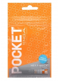 Карманный мастурбатор HEXA-BRICK - Tenga - в Костроме купить с доставкой