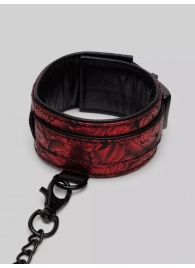 Красно-черные оковы Reversible Faux Leather Ankle Cuffs - Fifty Shades of Grey - купить с доставкой в Костроме