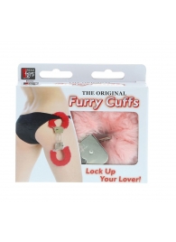 Металлические наручники с розовой меховой опушкой METAL HANDCUFF WITH PLUSH PINK - Dream Toys - купить с доставкой в Костроме