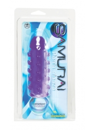 Закрытая фиолетовая насадка с пупырышками SAMURAI PENIS SLEEVE PURPLE - 14,5 см. - NMC - в Костроме купить с доставкой