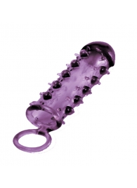 Закрытая фиолетовая насадка с пупырышками SAMURAI PENIS SLEEVE PURPLE - 14,5 см. - NMC - в Костроме купить с доставкой