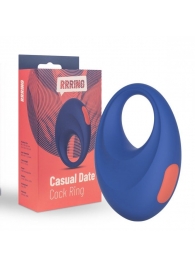Синее эрекционное кольцо RRRING Casual Date Cock Ring - FeelzToys - в Костроме купить с доставкой