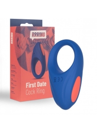 Синее эрекционное кольцо RRRING First Date Cock Ring - FeelzToys - в Костроме купить с доставкой