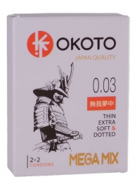Набор из 4 презервативов OKOTO MegaMIX - Sitabella - купить с доставкой в Костроме