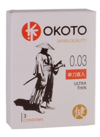 Ультратонкие презервативы OKOTO Ultra Thin - 3 шт. - Sitabella - купить с доставкой в Костроме