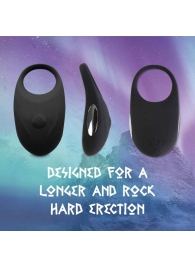 Черное эрекционное виброкольцо Thor Cockring - FeelzToys - в Костроме купить с доставкой