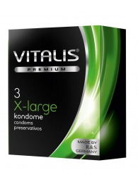 Презервативы увеличенного размера VITALIS PREMIUM x-large - 3 шт. - Vitalis - купить с доставкой в Костроме