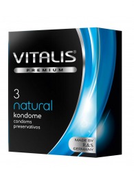 Классические презервативы VITALIS PREMIUM natural - 3 шт. - Vitalis - купить с доставкой в Костроме