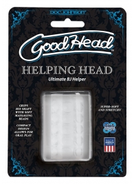 Прозрачный мастурбатор HELPING HEAD - Doc Johnson - в Костроме купить с доставкой