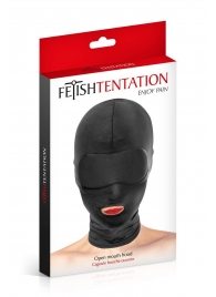 Сплошная маска на голову с прорезью для рта - Fetish Tentation - купить с доставкой в Костроме