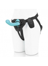 Голубая изогнутая насадка 6in Remote Control Ripple P-Spot G-Spot на черных трусиках - 16 см. - Pegasus - купить с доставкой в Костроме