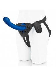 Синяя насадка Remote Control P-Spot G-Spot с черными трусиками - 20 см. - Pegasus - купить с доставкой в Костроме