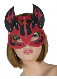 Маска дьяволицы с рожками - LOVETOY (А-Полимер) - купить с доставкой в Костроме