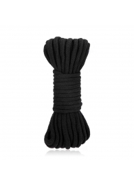 Черная хлопковая веревка для связывания Bondage Rope - 10 м. - Lux Fetish - купить с доставкой в Костроме