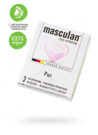 Супертонкие презервативы Masculan Pur - 3 шт. - Masculan - купить с доставкой в Костроме