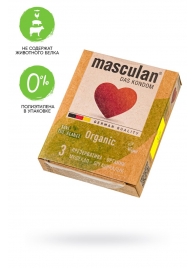 Экологически чистые презервативы Masculan Organic - 3 шт. - Masculan - купить с доставкой в Костроме
