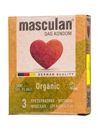 Экологически чистые презервативы Masculan Organic - 3 шт. - Masculan - купить с доставкой в Костроме