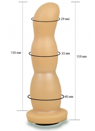 Телесная рельефная насадка Harness - 15,9 см. - LOVETOY (А-Полимер) - купить с доставкой в Костроме