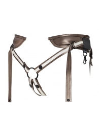 Бронзовый пояс для насадок Desirous Harness - Strap-on-me - купить с доставкой в Костроме