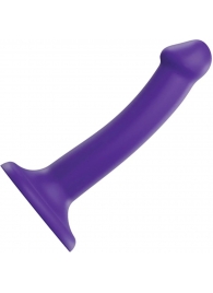 Фиолетовый фаллоимитатор-насадка Strap-On-Me Dildo Dual Density size S - 17 см. - Strap-on-me - купить с доставкой в Костроме