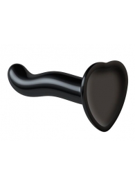 Черный фаллоимитатор-насадка Strap-On-Me P G spot Dildo size S - 16,4 см. - Strap-on-me - купить с доставкой в Костроме