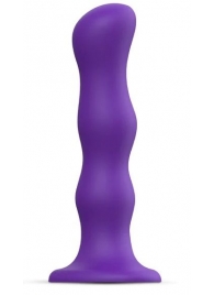 Фиолетовая насадка Strap-On-Me Dildo Geisha Balls size XL - Strap-on-me - купить с доставкой в Костроме