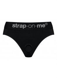 Черные трусики для насадок Heroine Lingerie Harness - size M - Strap-on-me - купить с доставкой в Костроме