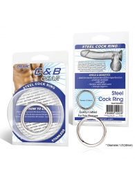 Стальное эрекционное кольцо STEEL COCK RING - 4.5 см. - BlueLine - в Костроме купить с доставкой