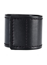 Хомут-утяжка для мошонки из искусственной кожи на липучке VELCRO BALL STRETCHER- 4 см. - BlueLine - в Костроме купить с доставкой