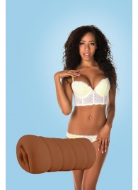 Коричневый мастурбатор-вагина BRIANNA - Dream Toys - в Костроме купить с доставкой
