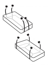 Фиксаторы для кровати WRAPAROUND MATTRESS RESTRAIN - Pipedream - купить с доставкой в Костроме