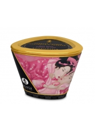 Массажная свеча Rose Petals с ароматом розы - 170 мл. - Shunga - купить с доставкой в Костроме